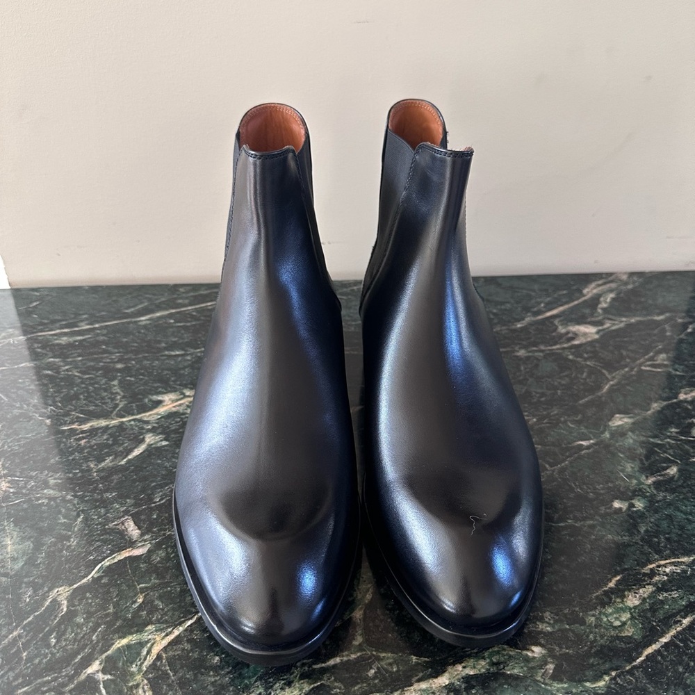Zegna Torino panelled leather Chelsea boots Sz 9 US - Picture 5 of 9